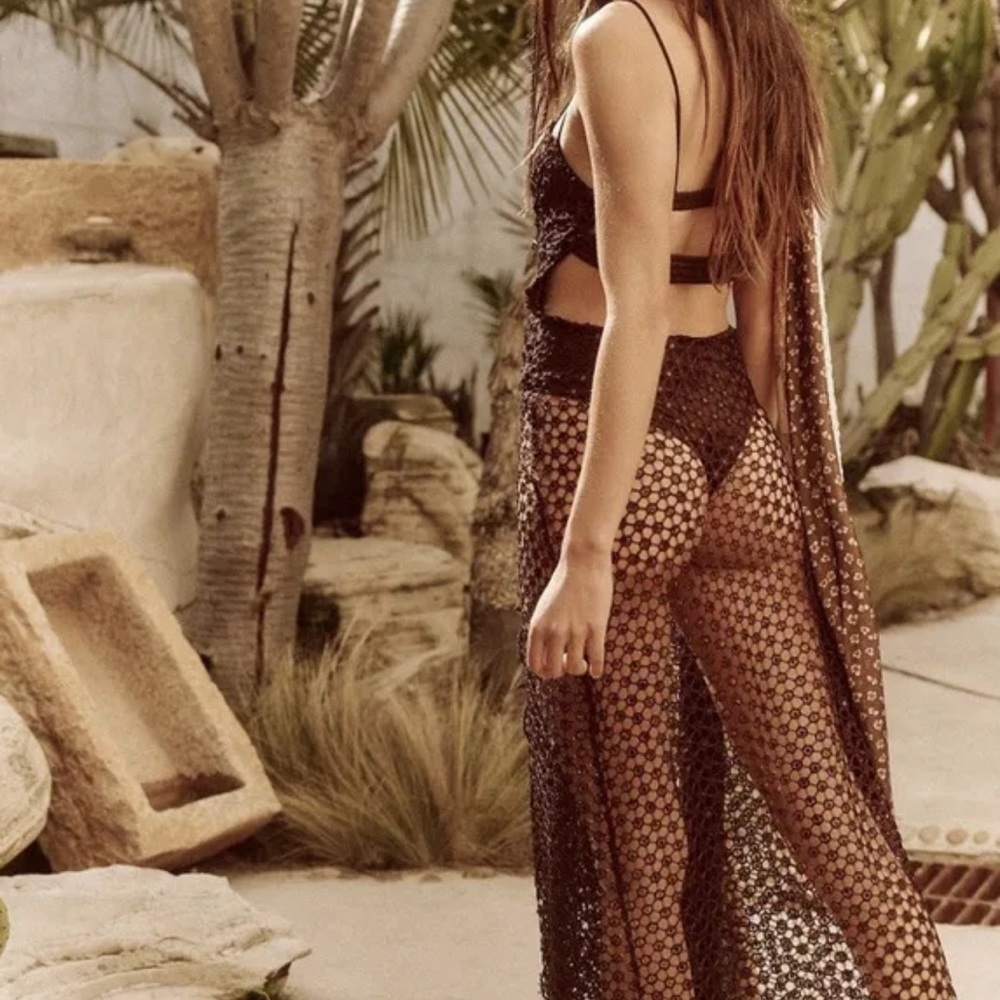 Free People Smoke & Mirrors Chocolate Bodysuit Swimsuit - Picture 15 of 15